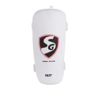 SG Super Test Cricket Elbow Guard | Color: White | Size: Junior | Essential Elbow Protector for Junior Players