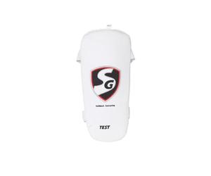 SG Test Cricket Elbow Guard | Color: White | Size: Youth | Essential Elbow Protector for Junior Players