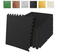SG Traders (1.2cm) Eva Foam Mats Interlocking Gym Flooring Puzzle Exercise Mats Non-Slip Rubber Cushion Floor Tiles Interlocking Eva Mat Gym Workout Tiles (60x60cm) 24" x 24"