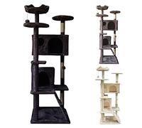 SG Traders Cat Tree Tower Cat Scratching Post Multi-level Stable Cactus Cat Tree Tall Cat Climbing Tower Multi Level Kitten Activity Centre Cat Condo Climbing Tree House Indoor Cats 138cm