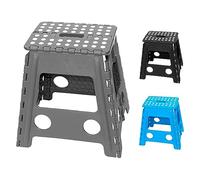 SG Traders Folding Step Stool Lightweight Foldable Step Up Stool for Adults And Kids Heavy Duty Plastic StepStool Adult Foldable Stool Sturdy Kitchen Step Stool Non Slip Step Up (Height 45cm)