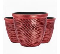SG Traders Plant Pots Outdoor - Large Garden Planters & Flower Pots for Patio and Balcony - Durable Frost Resistant Lightweight Outdoor Planters with Drainage Holes, Each Pack of 1 (30, 36 and 40cm)
