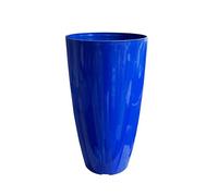 SG Traders Stylish Tall Plastic Plant Pot Garden Patio Planters Elegant Gardening Planter Accessory for Flowers Herbs Trees Plants Patio Suitable for both Indoor and Outdoor Use H 54cm x W 30cm