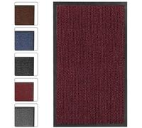 SG Traders Washable Door Mat - Non-Slip Rubber Backed Doormats Indoor & Outdoor - Highly Absorbent Door Mats, Floor Mat, Kitchen Mat, Perfect Dust Grabbing Doormats Dirt Trapper (60x80cm-Red)