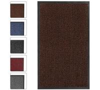 SG Traders Washable Door Mats - Non-Slip Rubber Backed Doormats Indoor & Outdoor - Highly Absorbent Door Mats, Floor Mat, Kitchen Mat, Perfect Dust Grabbing Doormats Dirt Trapper (90x150cm - Brown)