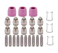 SG55 AG60 Plasma Torch Nozzle Collection 26PCS for Air Plasma Cutting Systems with Electrodes Shield Cups Guides