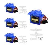SG90 Servo Motor,4 PCS SG90 9G Micro Servo Motor Kit for for RC Toys Robot Arm Helicopter Airplane Remote Control,Metal Geared Motor Kit,Compatible with Arduino