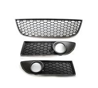 SGABFDLZ For VW For Polo MK4 9N3 Facelift 2005 2006 2007 2008 2009 Car Fog Light Lamp Cover Bumper Grille Front Lower Bumper Center Grill