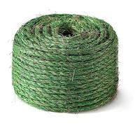 SGAVAHSG Green Sisal Rope Cat Scratcher Cat Tree Repairing 164 FT, 6mm (1/4 inch) Diameter Natural Sisal Rope Scratching Post Tower Replacet or Recovering, DIY Cat Scratcher (SR01-Green50M)