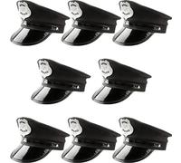 SGBETTER 8 Pack Kids Police Hat Black Cop Hat Police Officer Costume Accessory for Child Policeman Halloween Cosplay Dress Up (Black)