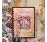 Sgbvzbd Flower and Butterfly Theme Stickers Scrapbooking Supplies for Junk Journal, 54 Sheets Washi PET Stickers - Vintage Journaling Supplies, Ephemera Sticker Book Pre Cut(TZ-001-001)