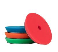 SGCB Pro 5" DA Buffing Polishing Pad Buffer Pads 4Pcs Coarse to Fine for 5 Inch RO DA Rotary Polisher Hook and Loop Buffing Foam Pads Sponge Polish Pad Compounding Polishing Finishing and Waxing