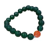 SGDBVOLM Beaded Bracelets, Green Agate Wealth Southern Pendant