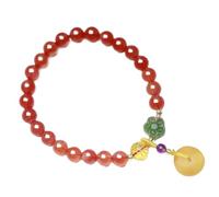 SGDBVOLM Beaded Bracelets, Wealth Southern Amber Crystal Amulet
