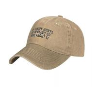 SGDHJCFCV My Tummy Hurts but im Being so Brave About it Cowboy Hat Beach hat Caps for Men Women's