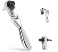 SGerste 1/4 Ratchet, 180° Rotating Mini Ratchet, 72 Tooth Gear Hand Ratchet Wrench with Hex Square Drive for Tight Installation Spaces (1)