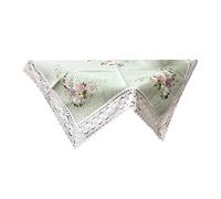 SGerste 1 Set of Tablecloth Cross Stitch Kit Printed Stamped Easy Embroidery 90x90cm, Light Green, 90x90cm (Light Green)