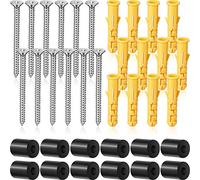 SGerste 12 Sets Snowboard Wall Mounts with Screws Portable Snowboard Floating Hanger Ski Snowboard Display Mount for Easy Hanging Displaying Storage