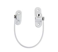 SGerste 2pcs Lockable Window Door Lock Restrictor Cable Catch for Child Baby Safety Security