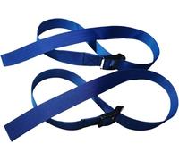 SGerste 2x Rowing Machine Feet Straps Fitness Foot Straps Sports Practical Fix Bands Oxford Cloth Adjustable Portable Gym Accessories (Blue)