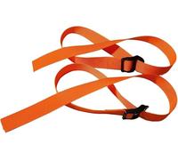 SGerste 2x Rowing Machine Feet Straps Fitness Foot Straps Sports Practical Fix Bands Oxford Cloth Adjustable Portable Gym Accessories (Orange)