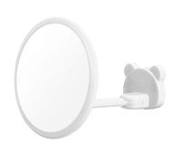 SGerste 360 Rotation Suction Cup Fogless Shower Shaving Shave Bathroom Mirrors (White)