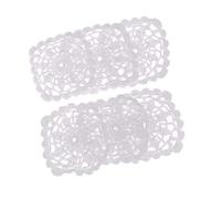SGerste 4'' Square Crochet Lace Doily White 100% Cotton Handmade, Set of 6 Pieces, Hand Crochet Doilies, Great for Vintage wedding,Tea party,Shabby & Boho decor,hoop art, Dream Catchers