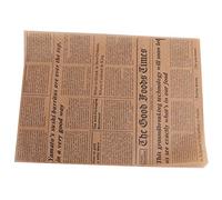SGerste 50 Sheets Bread Sandwich Burger Fries Food Grade Oil Proof Paper Grease Paper Greaseproof Wrappers Wrapping Baking Tools Gift Wrapping Tissue 25x35cm (style 4)