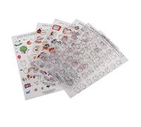 SGerste 6 Sheets Lots Cute Fat Lazy Rabbit Transparent Korean Sticker Decorative Stickers DIY Album Planner Diary Decoration Scrapbooking Label Sticker Kawaii Stationery Gift