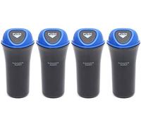 SGerste Car Interior Garbage Cans with Hook Mini Trash Cans Automobile Dustbins for Vehicle Automobile 4pcs (Blue)