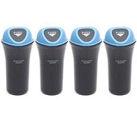 SGerste Car Interior Garbage Cans with Hook Mini Trash Cans Automobile Dustbins for Vehicle Automobile 4pcs (Sky-Blue)