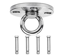 SGerste Heavy Duty Swing Hanger Hooks, Stainless Steel Swing Set Accessories 360° Swivel Wall Ceiling Mount Bracket with Screw Bearable 500kg for Yoga Hammock Chair Sandbag, Swing Sets