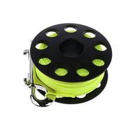 SGerste Mini Compact Scuba Diving Finger Spool Multi Purpose Dive Reel & 30m/100ft Yellow Line - Choice of Color