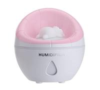 SGerste Sofa Bear Mini Desktop Humidifier Night Light Ultrasonic Humidifier (Pink)