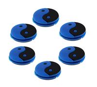 SGerste Yin and Yang Pattern Tennis Racquet Vibration Dampener Blue - Pack of 6
