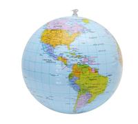SGERUFZ 1pcs Inflatable Earth Globe Kids Globe with Political Map Ideal for Garden, Beach, Pool, Science and Geographic Education