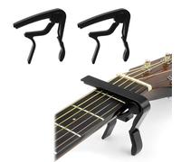 SGERUFZ 2 Pcs Alloy Guitar Capo for Classical Electric Acoustic Guitar Bass Ukulele Violin