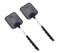 SGERUFZ 2 x Extendable Fly Shovels with Stainless Steel Handle, Stable Telescopic Hand Trowel for Flies, Wasps, etc.
