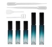 SGERUFZ 5 x Portable Perfume Sprayers, Glass Refillable Perfume Atomizer, Small and Suitable for Airplane Travel and Carry-On Luggage (8 ml + 10 ml)