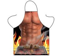 SGERUFZ Funny Novelty Apron Cooking Barbecue Party Cosplay Apron Grill Apron for Kitchen, Restaurant, Crafts, Garden, Barbecue, Cafe