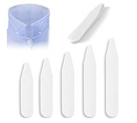 SGERUFZ Set of 50 Men's Shirt Collars, Men's Shirt Collars, Collar Splints for Perfect Collar Support (5 Sizes)