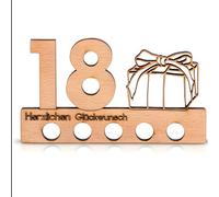 SGERUFZ Wooden 18th Birthday Money Gift, Unique Money Gift for Adults, Wooden Birthday Gift, Gift Idea for Men & Women