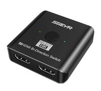 SGEYR Bi-Directional HDMI Switcher 2 in 1 Out, Hdmi Splitter 2 In 1 Out 8k, Bidirectional Switcher 8k, Hdmi Splitter Bidirectional Switch, Hdmi 2.1 Splitter 1 In 2 Out 8k, for PS5, Xbox, Projectors