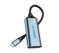 SGEYR Type C to Ethernet Adapter, Thunderbolt to Ethernet Adapter, Usb Type C to Ethernet Adapter, Ethernet to Type C, Starlink Ethernet Adaptor, for Windows, Linux, Not for Windows 11, Gray