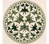SGFGAD FHYWQ Famous M.C Escher Vision Poster Thinking Prints Abstract Wall Art Picture《Angel Disc》M.C Escher Canvas Painting For Home Decor 50x50cm Unframed