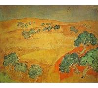 SGFGAD FHYWQ Famous Pablo Picasso Poster Color Prints Abstract Wall Art Picture《Summer Landscape》Pablo Picasso Canvas Painting For Home Decor 50x60cm Unframed