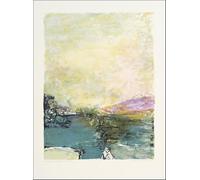 SGFGAD FHYWQ Famous Zao Wou Ki Poster Colorful Prints Abstract Wall Art Picture《Docking of Ships Scenery》Zao Wou Ki Canvas Painting For Home Decor 50x60cm Unframed