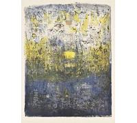 SGFGAD FHYWQ Famous Zao Wou Ki Poster Colorful Prints Abstract Wall Art Picture《Drowned City Scenery》Zao Wou Ki Canvas Painting For Home Decor 50x60cm Unframed