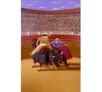 SGFGAD FHYWQ Fernando Botero People Poster Color Prints Abstract Wall Art Picture《The Bullfight》Fernando Botero Canvas Painting For Home Decor 50x80cm Unframed