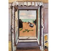 SGFGAD FHYWQ Henri Matisse Landscape Poster Color Prints Abstract Wall Art Picture《Open Window》Henri Matisse Canvas Painting For Home Decor 50x60cm Unframed